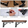 Folding Console, Heavy Duty Hinges Foldable, Angle Shelf Brackets, Iron