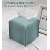 Livelab Tissue Box Cover, Square Decorative PU Leather Tissue Box