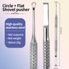 Wjelet Pusher 2-in-1 Manicure Cuticle Pusher Tool,Loop Cuticle Pusher Professional