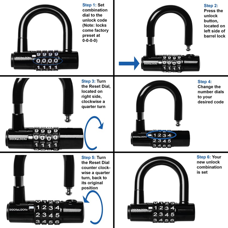DocksLocks Security Cable Lock Set (5' to 25') Looped Ends,