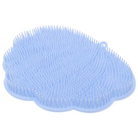 Minkissy Suction Cup Back Scrubber Mat Shower Back Scrubber Wall Mount for Shower