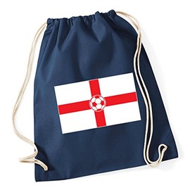 Hippowarehouse football flag england Drawstring Cotton School Gym Kid Bag Sack 37cm x 46cm, 12 litres