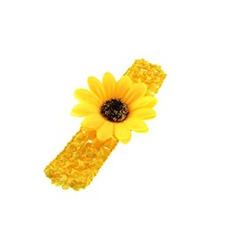 Zac's Alter Ego Baby/Children's Crochet Headband with Sunflower