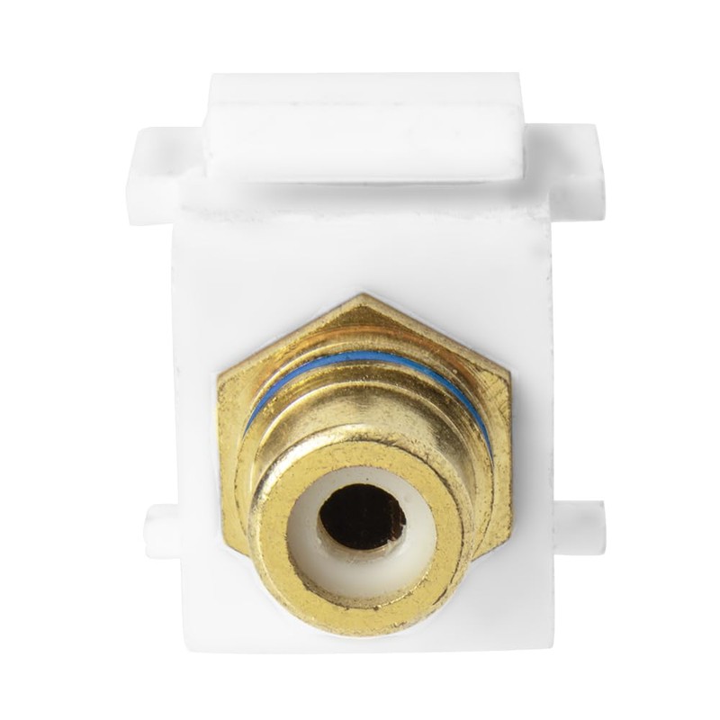 Skywalker F Female to RCA Female Keystone Insert with Blue