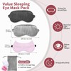 Keeshibao 3-Pack Silk Eye Masks for Sleep, Sleep Mask for