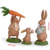 Hodao 3 PCS Easter Bunny Family Decorations Spring Easter Rabbit