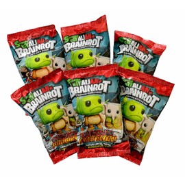 ENJOY TECH Skifidol Italian Brainrot 3D Holographic Fridge Camelo Figure with Carabiner Brain Red Series Psychedelic Universe