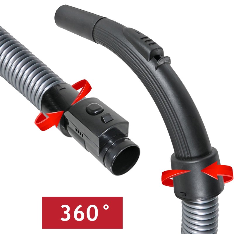 SPARES2GO Schlauch für Bosch BGC05 BGS05 Serie Zylinderstaubsauger (2m)