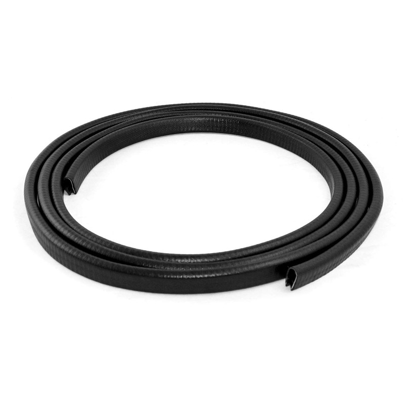 QWORK Black Edge Trim Large,1/4" Fits Edge (10 Feet Length)