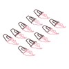 100 Pcs Shaped Paper Clips 2 Color Ice Cream Shape