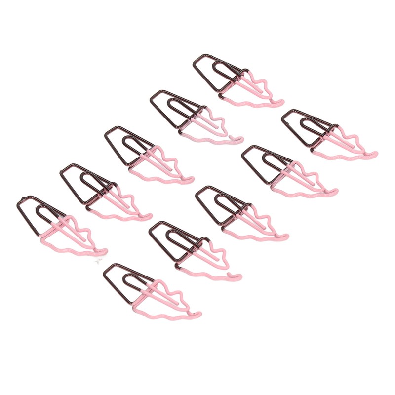 100 Pcs Shaped Paper Clips 2 Color Ice Cream Shape