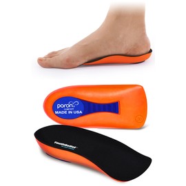 Fasciitis plantar Inoles Talón Cup【Poron – Hecho en Estados Unidos】 Plantillas de talón para mujeres y hombres para dolor de talón, espolones de talón, pies planos, tendinitis, inserciones de absorción de impactos (mujeres 6-11.5 / hombres 4.5-9.5)