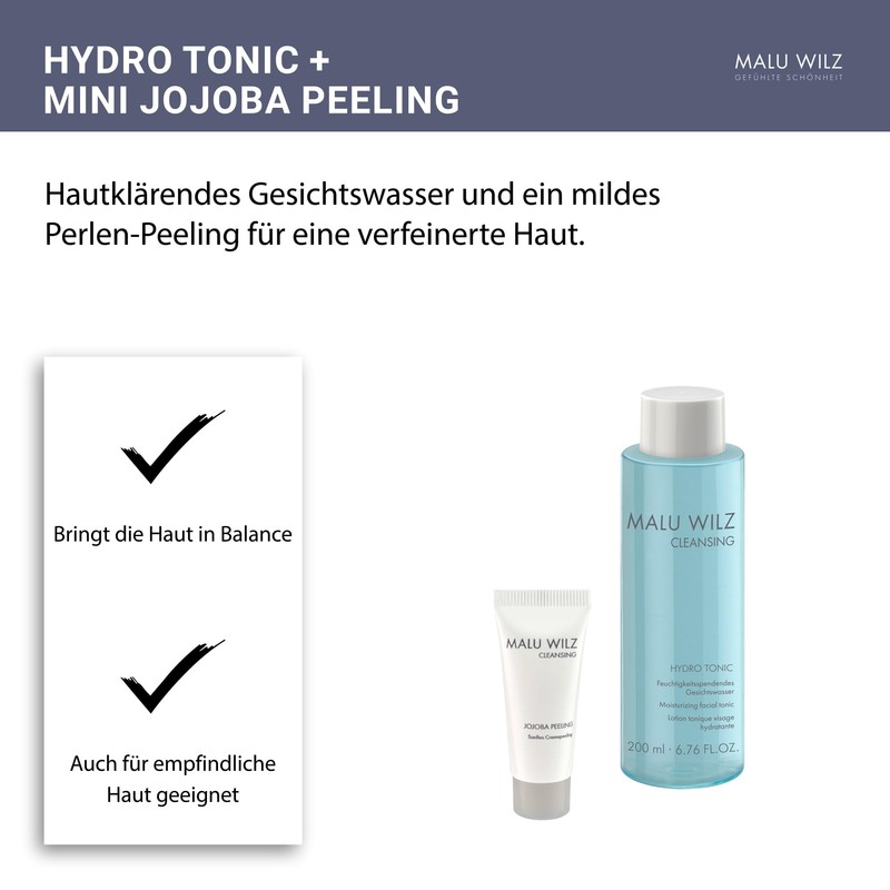 Malu Wilz Bundle Hydro Tonic & Mini Size Jojoba Peeling