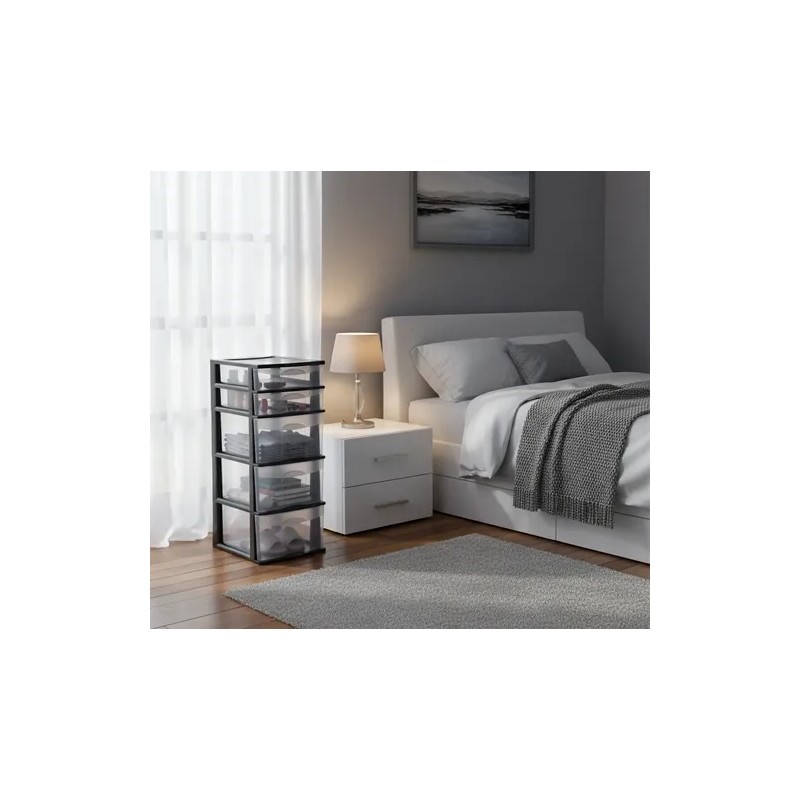 Cajonera De Plástico Italhome Fox 5 Organizador Multiusos