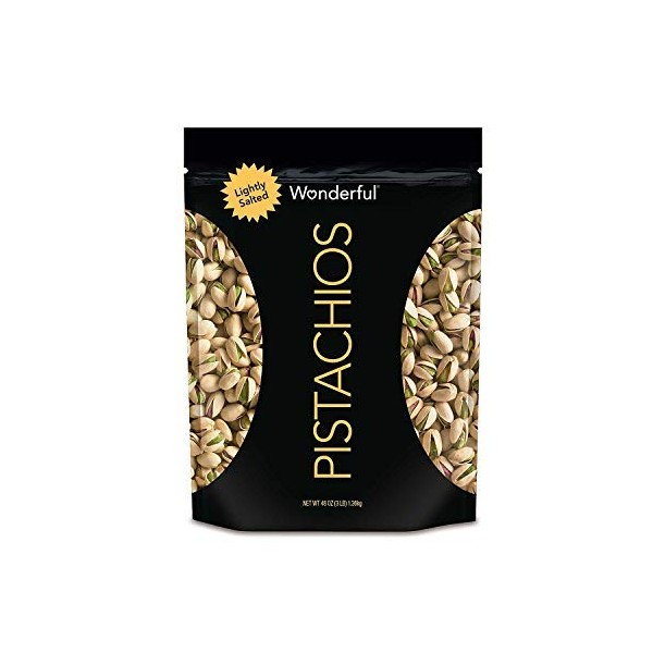 Wonderful Pistachios, Roasted Lightly Salted, 48 Ounce