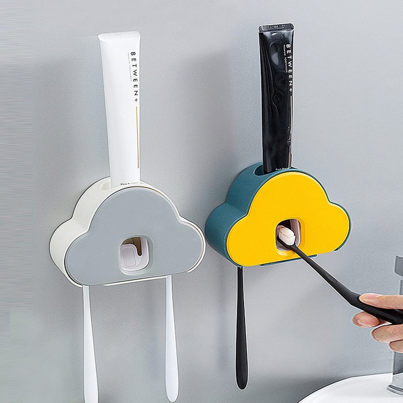 YouYuer 2 x Automatic Toothpaste Dispenser, Toothpaste Dispenser, Automatic Wall,