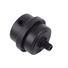 2 Pcs Black Plastic Air Compressor Intake Filter Durable Sound Muffler Silencer as Compressor Accessories Filters Thread 1/4"PT 12mm