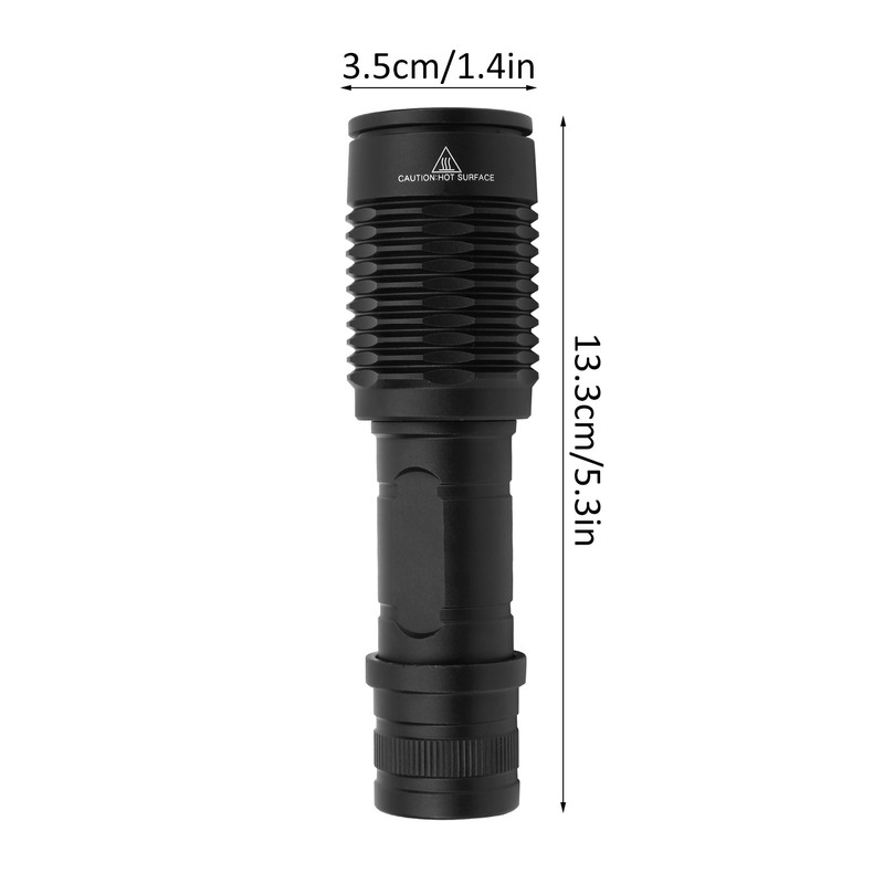 Aluminium Alloy Portable Tactics LED Flashlight Hunting Torch Infrared Accessory