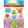 12 Sheets of Monster Space Alien Stickers - each sheet