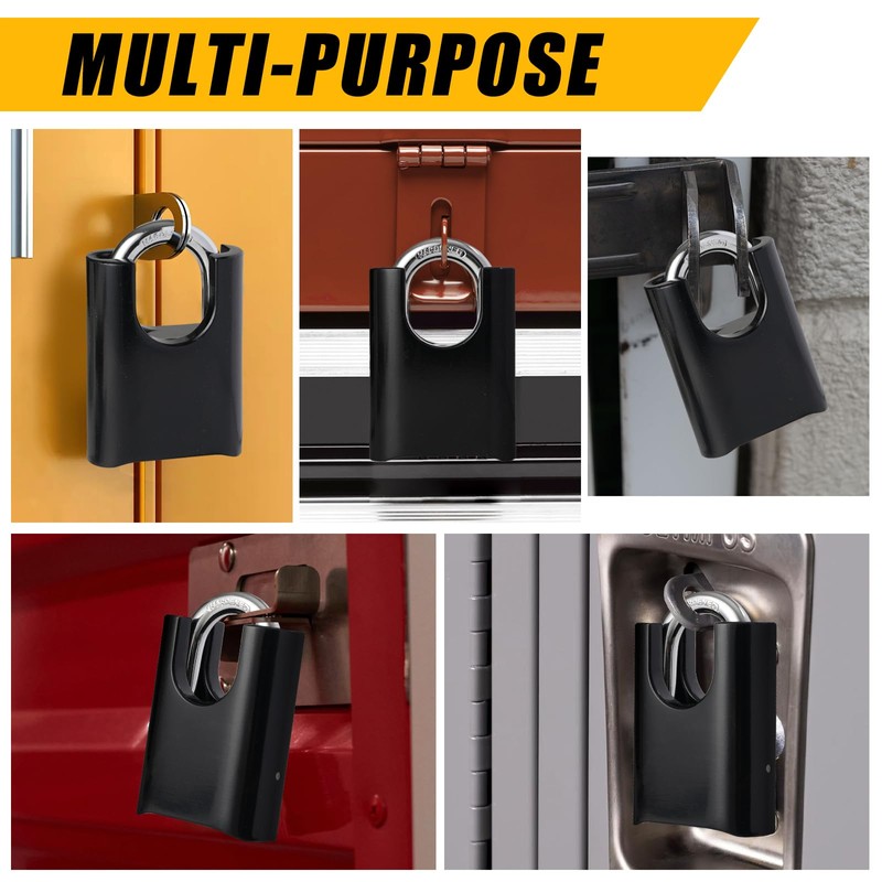DELSWIN 4-Digit Combination Lock Outdoor Padlock - Heavy Duty Locker