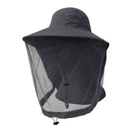 Beisto Mosquito Head Net Hat Bug Hats with Netting Sun Hat Bucket Hat Gardening Hat Bee Keeper Hats Safari Fishing Hat Gnat Hat Dark Gray