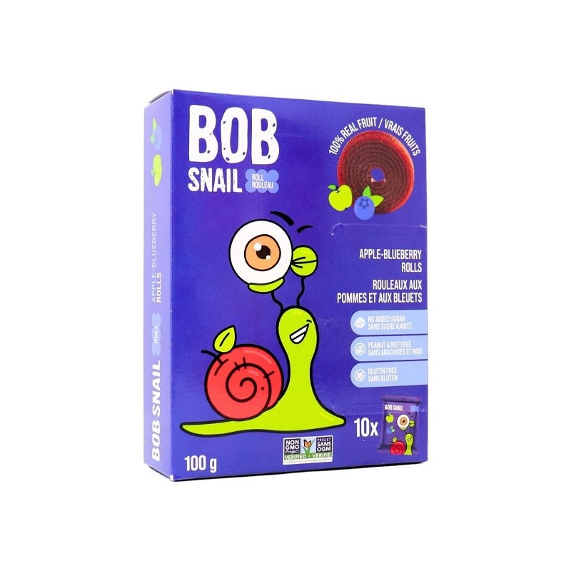 Bob Snail Fruit Roll 5 x 100g (Flavours), Mango