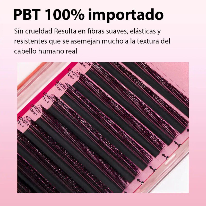 Extensiones De Pestañas Masscaku Mink U-5d 8-15mm Mix