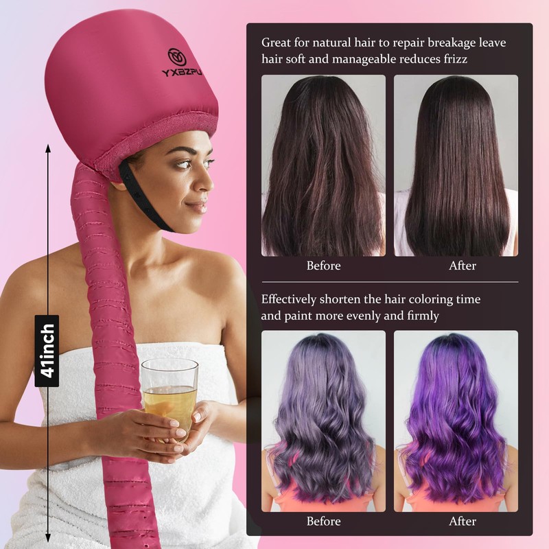 Hooded Hair Dryer, Bonnet Hair Dryer Hooded Diffuser Cap for