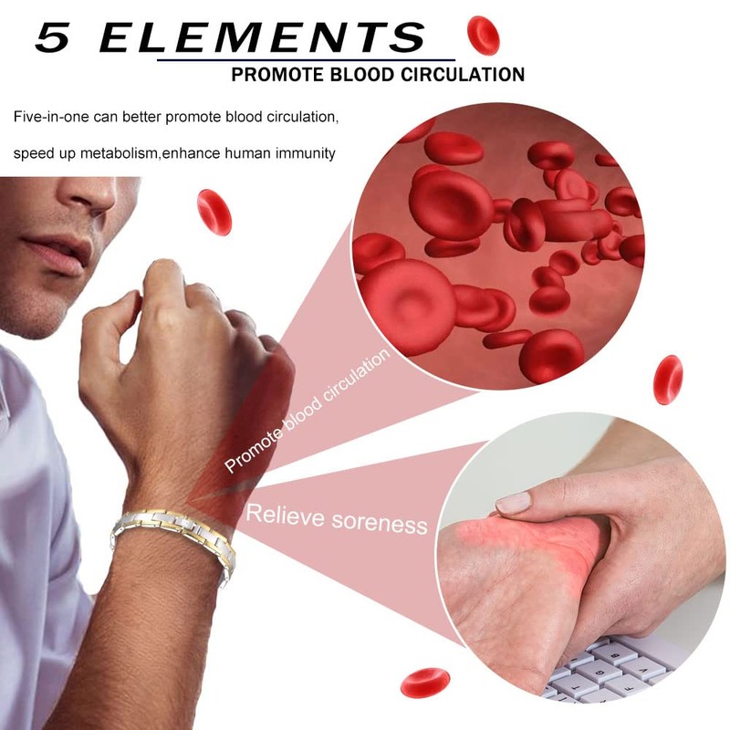 38 Titanium Magnetic Lymph Detox Bracelet Fashion Health Bracelets For