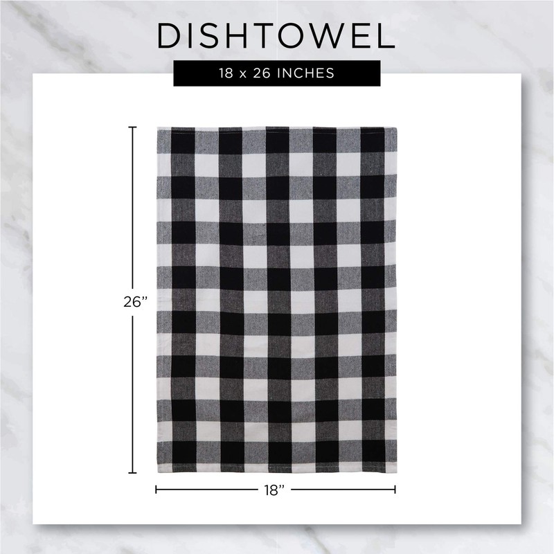 DII Recycled Cotton Kitchen Collection Dishtowel Set, 18x26, Assorted Neutrals,