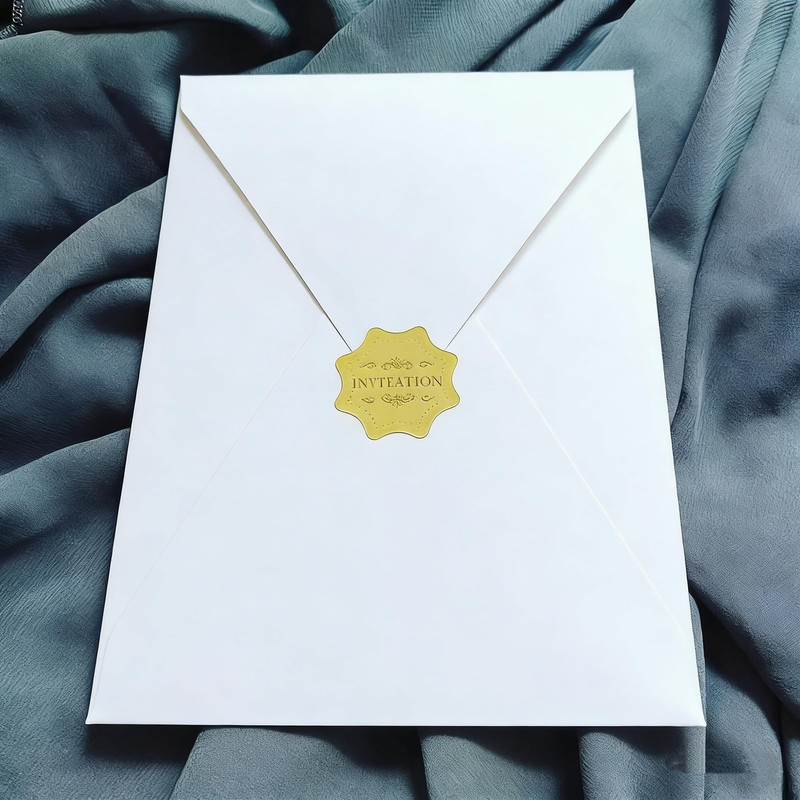 50pcs 5X7Inch Vertical Wedding Invitation Envelope 136x195mm V-Flap 250g Pearl