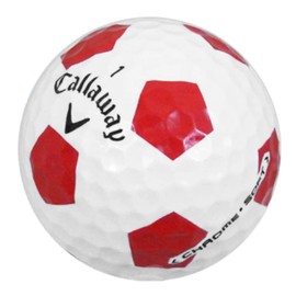 GOLF BALL DIVERS for Callaway Chrome Soft Truvis Recycled Golf Balls, AAAA Grade, Near Mint Condition (Red and White, 36 Balls)