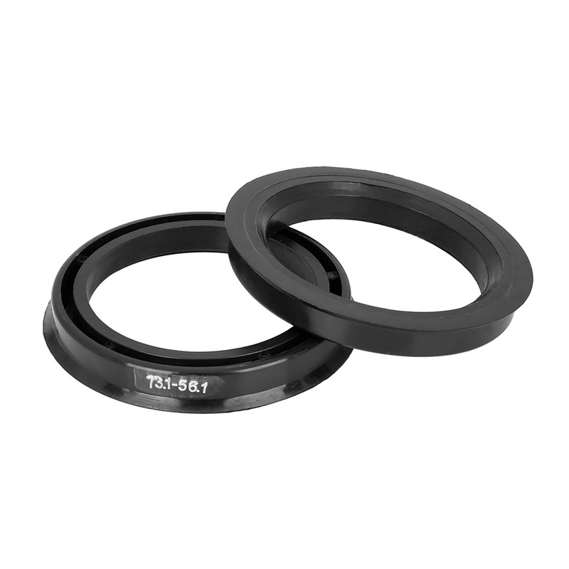 X AUTOHAUX 4pcs Plastic 73.1mm to 56.1mm Car Hub Centric