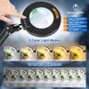 Ultra Long 3-Section Swing Arm 12X 30X Magnifying Glass with