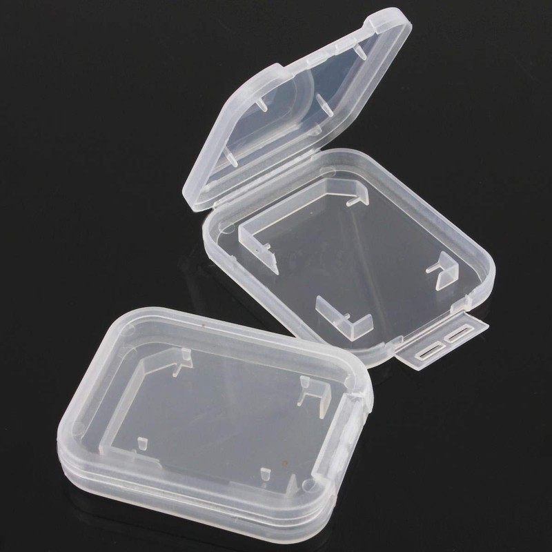 LARATH 50 Pack SD Card Holder Plastic SD MMC SDHC