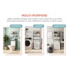 Zenna Home Over the Toilet Storage Shelf Space Saver, Behind