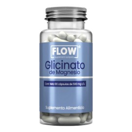 Glicinato De Magnesio 90 Cápsulas De 500 Mg Flow