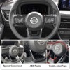 XITER 2PCS ABS Carbon Fiber Style Steering wheel cover Panel