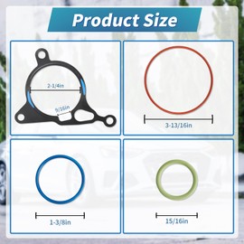 06J145100C Vacuum Pump Reseal Rebuild Kit Replacement, Compatible with VW GTI GLI Golf Jetta Beetle Passat & Aud A3 A4 A5 A6 Q5 1.8T 2.0T TSI/TFSI, Replaces 06J145100G 06J145100P 06J145100N 06J145100F