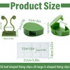 QIBZI 50 Pcs Leaf Shaped Clips + 20 Pieces Large