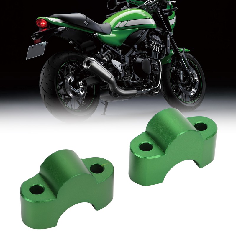 Pair Motorcycle Handlebar Clamp Riser 30mm Height CNC Aluminum Alloy