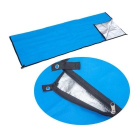 Hawk Heavy Duty Multi-Function Emergency Sleeping Bag, Waterproof, 116"x 85", Blue Co