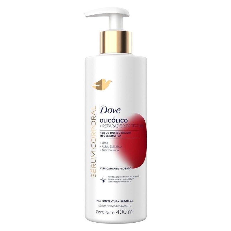 Dove Sérum Corporal Glicólico Reparador de Textura 400 ml