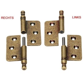 KOTARBAU® Decorative Hinges 45 x 45 mm Furniture Hinge Universal Satin Rust-Resistant Left Robust Practical