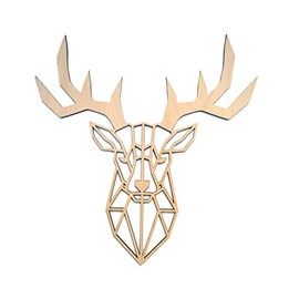kh Teile Wall Decoration Deer Wooden Deer Antlers 60 cm Decorative Natural Wall Picture Wall Decoration Living Room Bedroom Dining Room Office Company Hallway Kitchen Hotel Room Bathroom