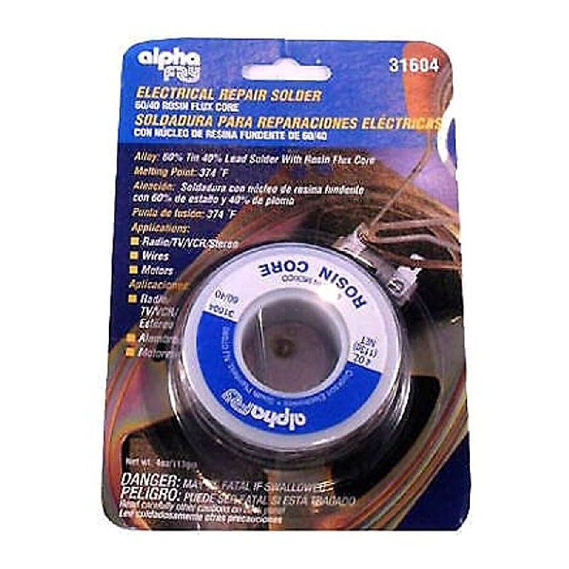 Alpha Fry AM31604 60/40 Electrical Rosin Core Solder
