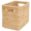 NITORI 8421033 Rattan Basket RD-001 Vertical Half Natural