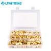 LTWFITTING Assortment Kit 1/4 3/8 1/2 5/8 Inch OD Compression