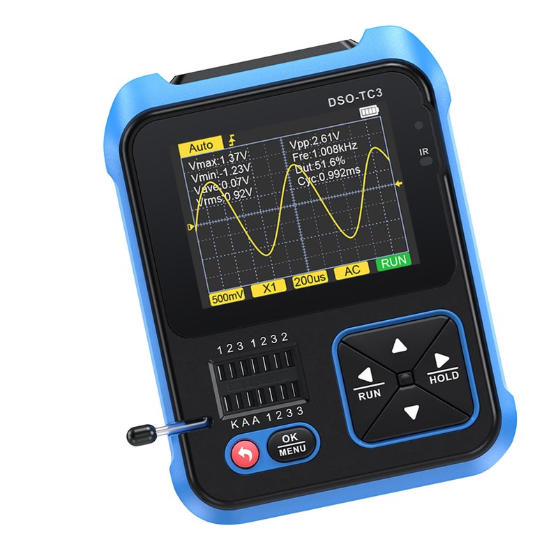 Handheld Portable Digital Oscilloscope Transistor Checker Tester Inductance Capacitance Resistance