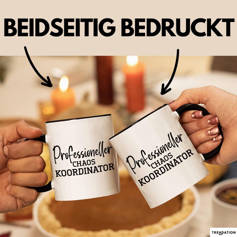 Trendation - Tasse für Chef Geschenk Professioneller Chaos Koordinator Chef